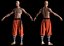 Shaolin monk - Game Ready Character Low-poly 