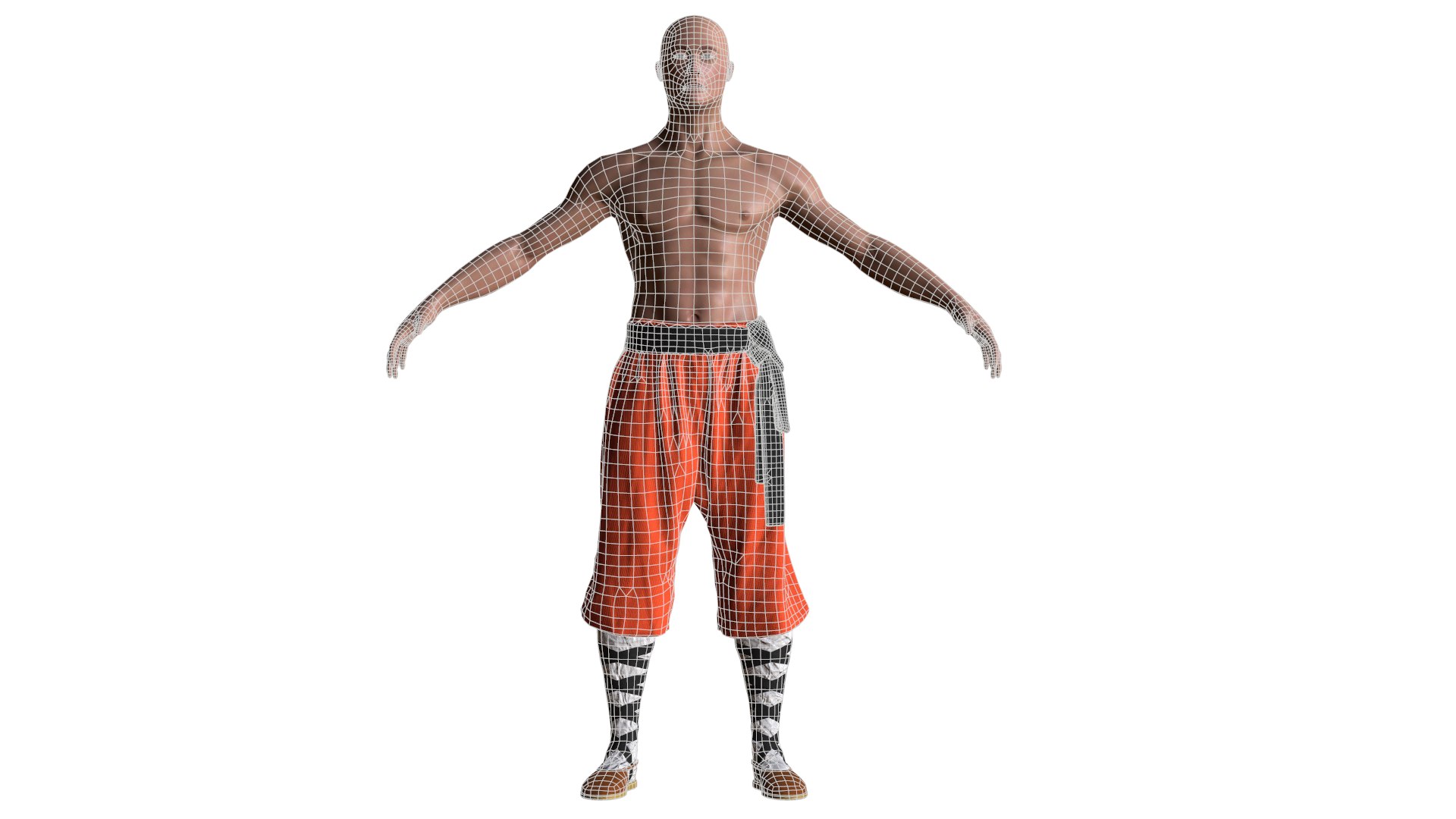 Shaolin Monk - Game Ready Character Low-poly 3D Model - TurboSquid 1953866