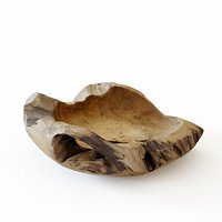 Wooden decorative bowl