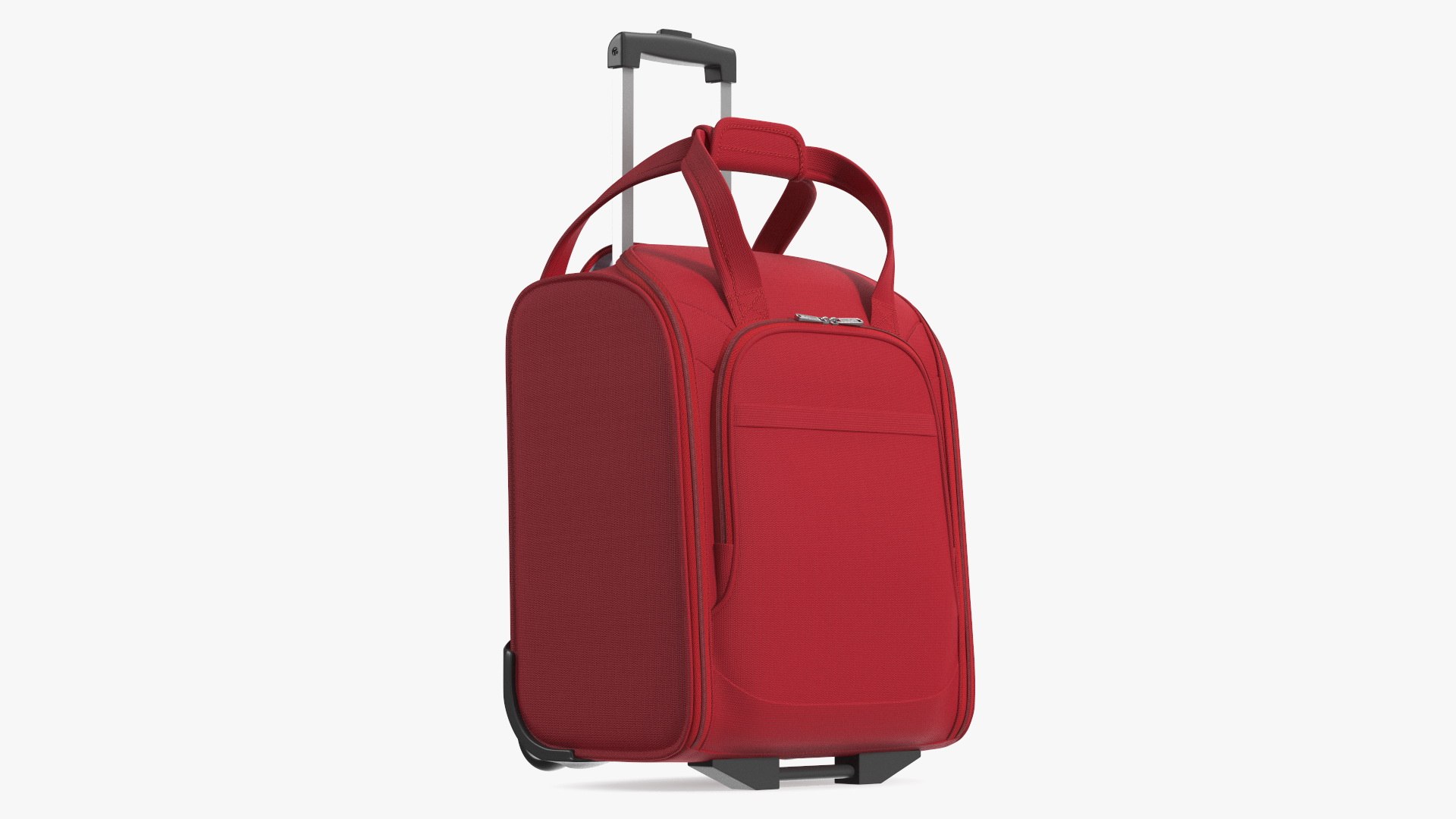 Red Softshell Suitcase 3D model preview