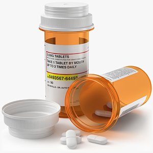 Pill Bottles Set