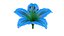 3D Realistic Blue Lily 3D Model - High-Quality 4K PBR Asset