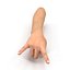 Female Hand 2 Rigged for Maya