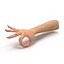 Female Hand 2 Rigged for Maya