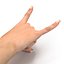 Female Hand 2 Rigged for Maya