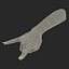 Female Hand 2 Rigged for Maya
