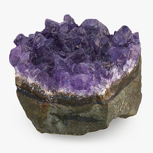 Amethyst Stone 01 3D model