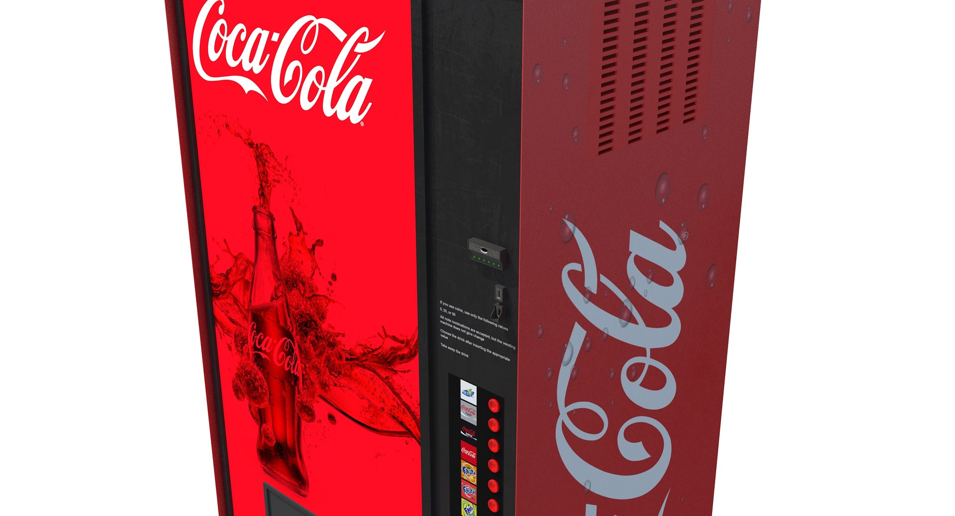 Coke Vending Machine 3D Model - TurboSquid 1171825