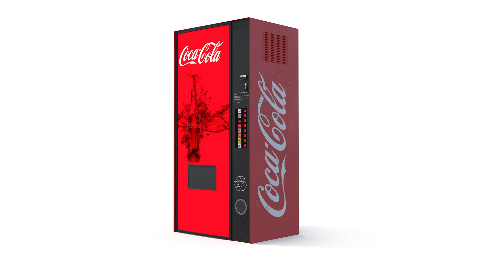 Coke Vending Machine 3D Model - TurboSquid 1171825