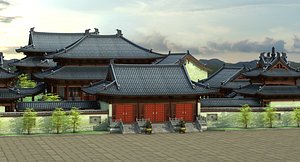 ancient chinese building model