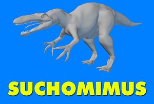 suchomimus dinosaur 3d model