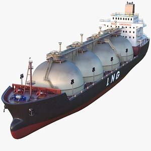 3D tanker ship model