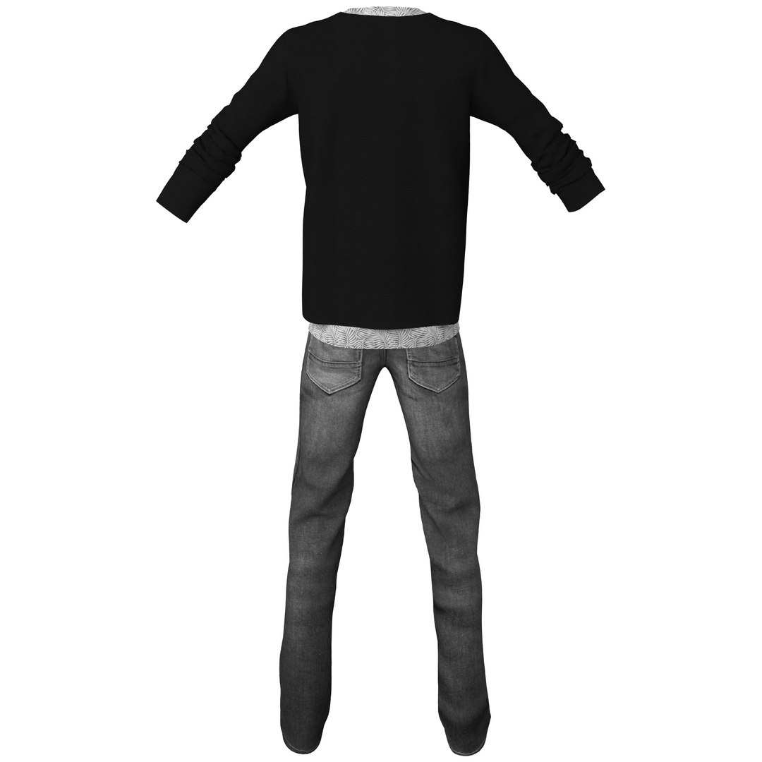 man clothes 3d model