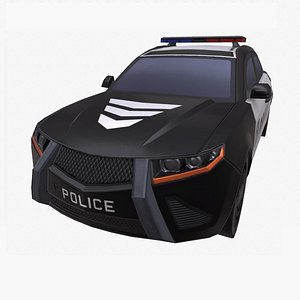 CAR POLICE LOW POLY