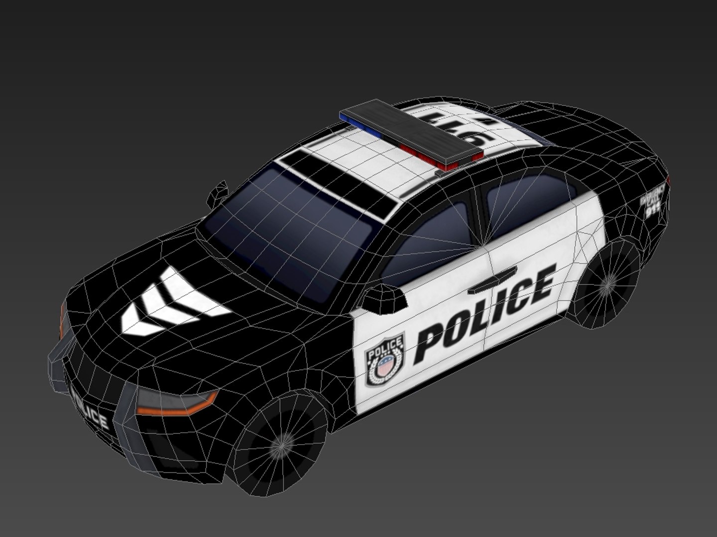 Car Police 3D Model - TurboSquid 1368947