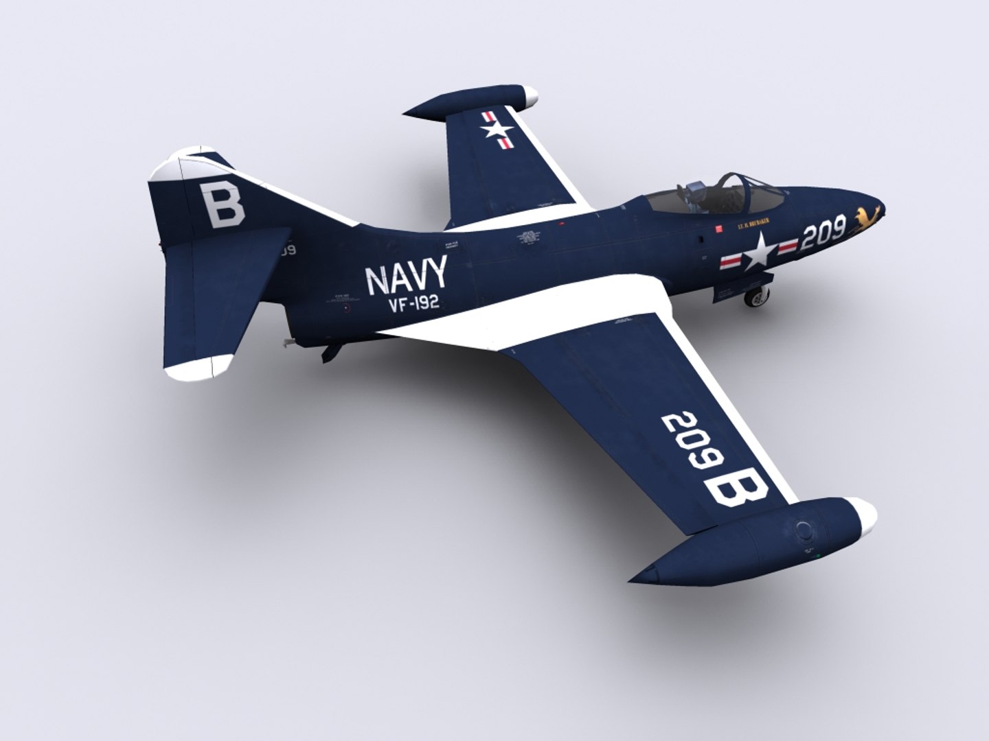 3d F9f Fighter Panther