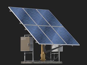 solar panel 3d model