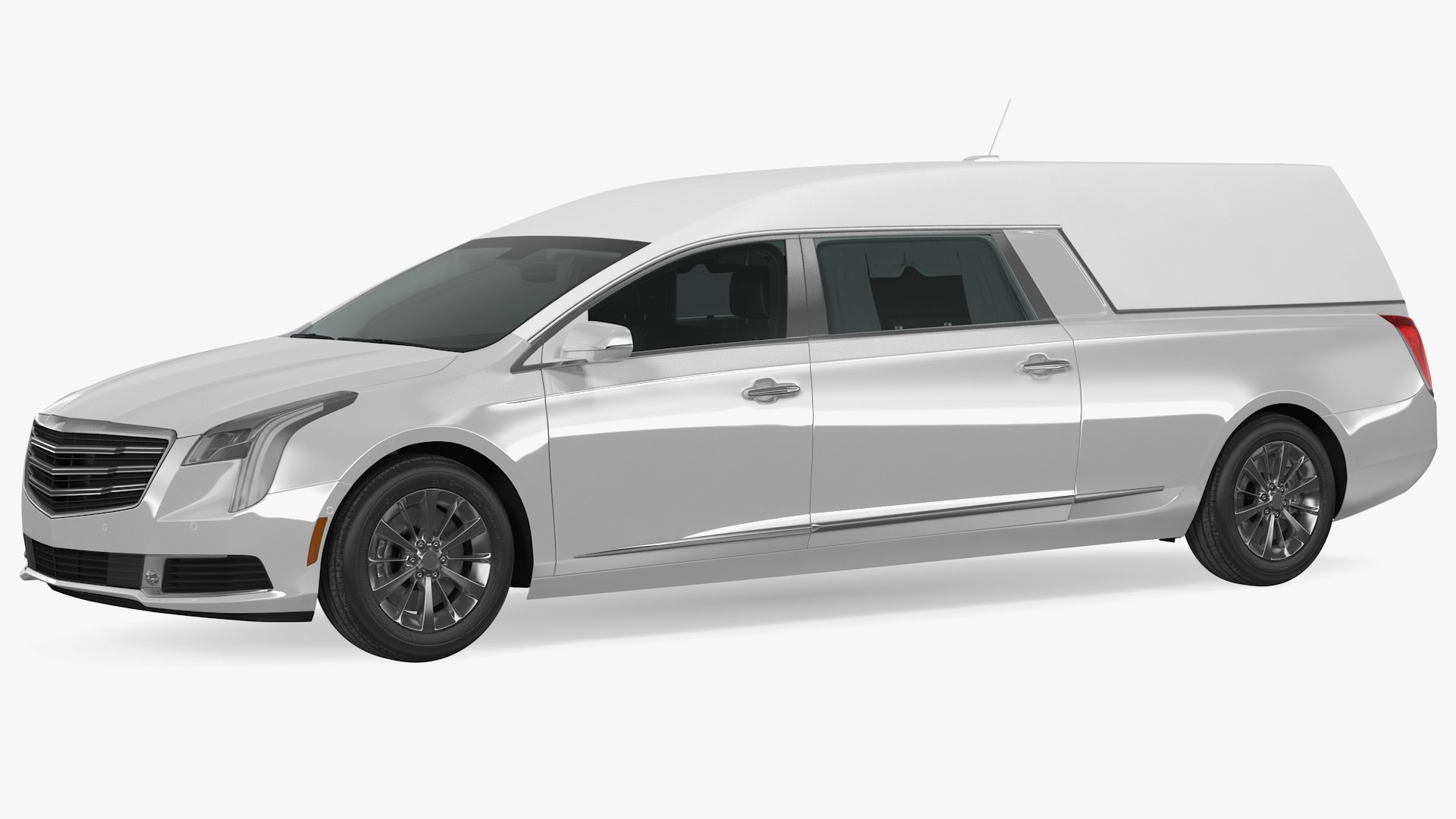 White luxury hearse car model - TurboSquid 1561800