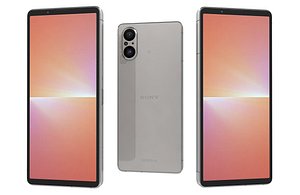 Sony Xperia 5V White Low Poly 3D model