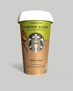Starbucks Almond Based Coffee 3D