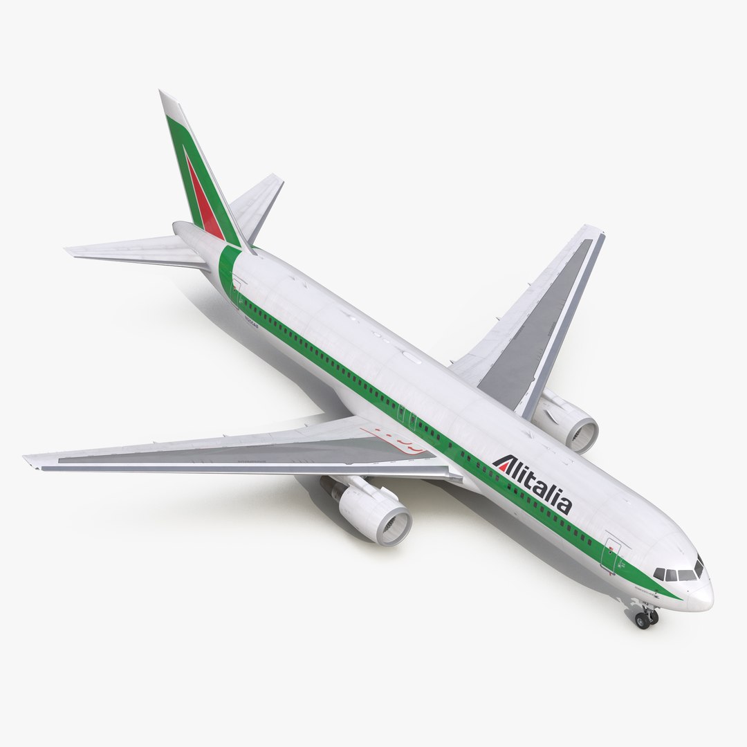 Boeing 767-300 Alitalia 3D Model 3D model preview