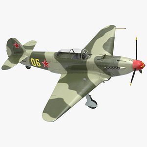 3D soviet wwii fighter aircraft