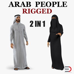 Arab People Collection Rigged