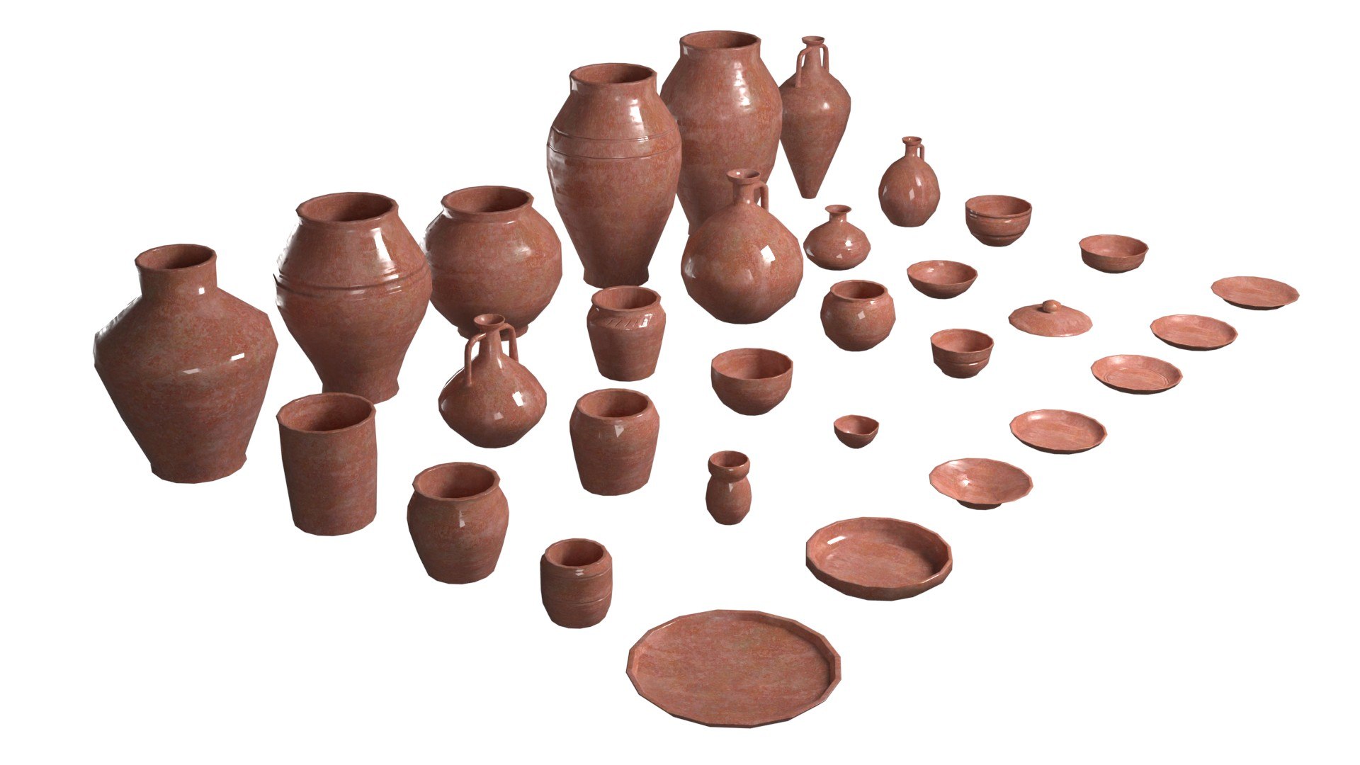 Roman Pottery 3D - TurboSquid 2260928