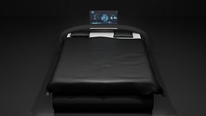 Sci-Fi Futuristic Bed 3D