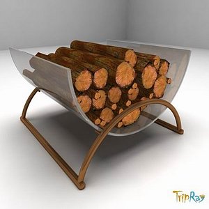 Pile of logs for a fireplace