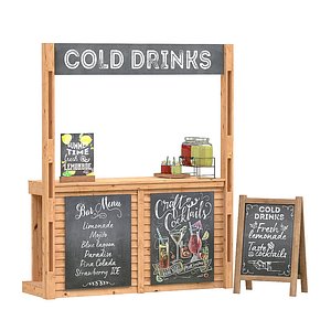 drinks stand 3D model