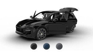Porsche Cayenne E-Hybrid Black Edition HQ 2025 3d model model