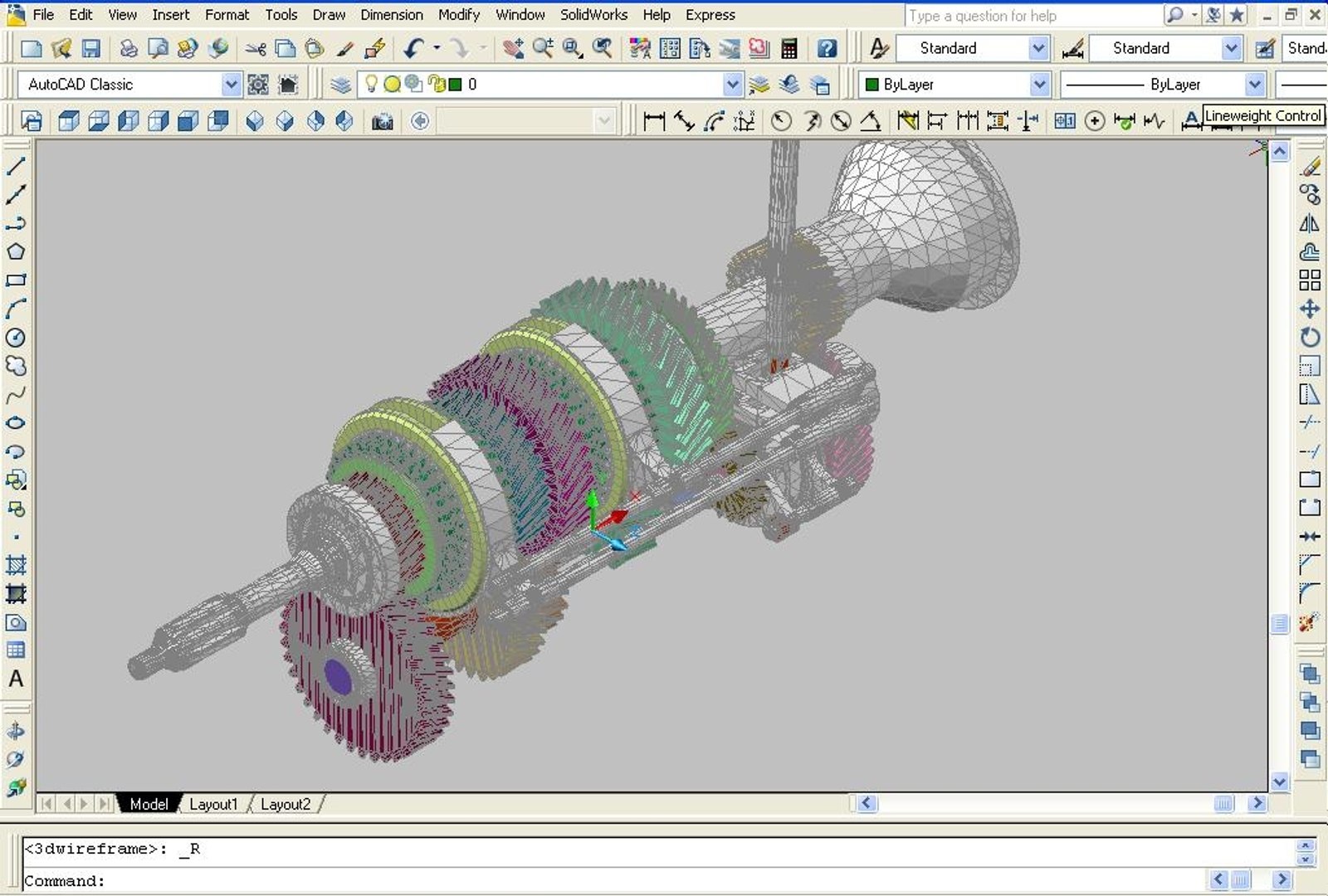 Manual Transmission Mechanism Automobile 3d Model