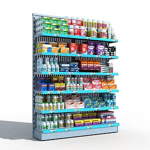 drugstore pharmacy shelf model