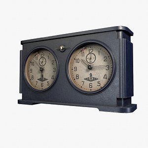 3D Soviet Bakelite Chess Clock Jantar model