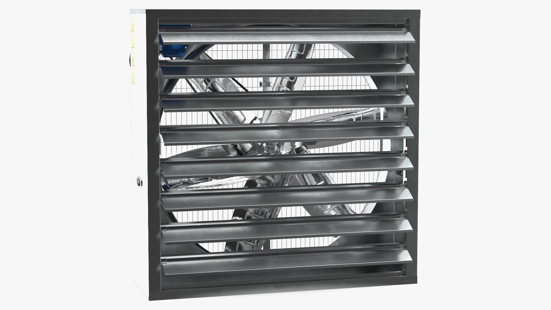Cooling Exhaust Fan Vent Open 3D model preview