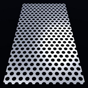 Perforated panel with 38 percent opening 25O100