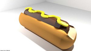 3D fast fastfood food