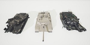 3D model ue4 tank abrams dm