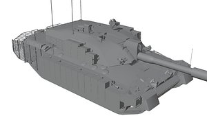 3D Challenger 2  Tank model