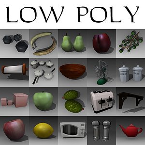 large food kitchen 3d 3ds