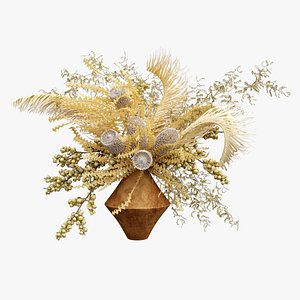 3D model Bouquet and vase