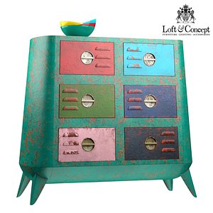 3d retro futurismo chest vi