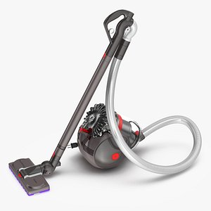 Dyson Big Ball Vacuum Cleaner Rigged 3D Model
