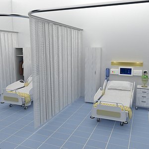 3D Hospital Ward 5 - 4K