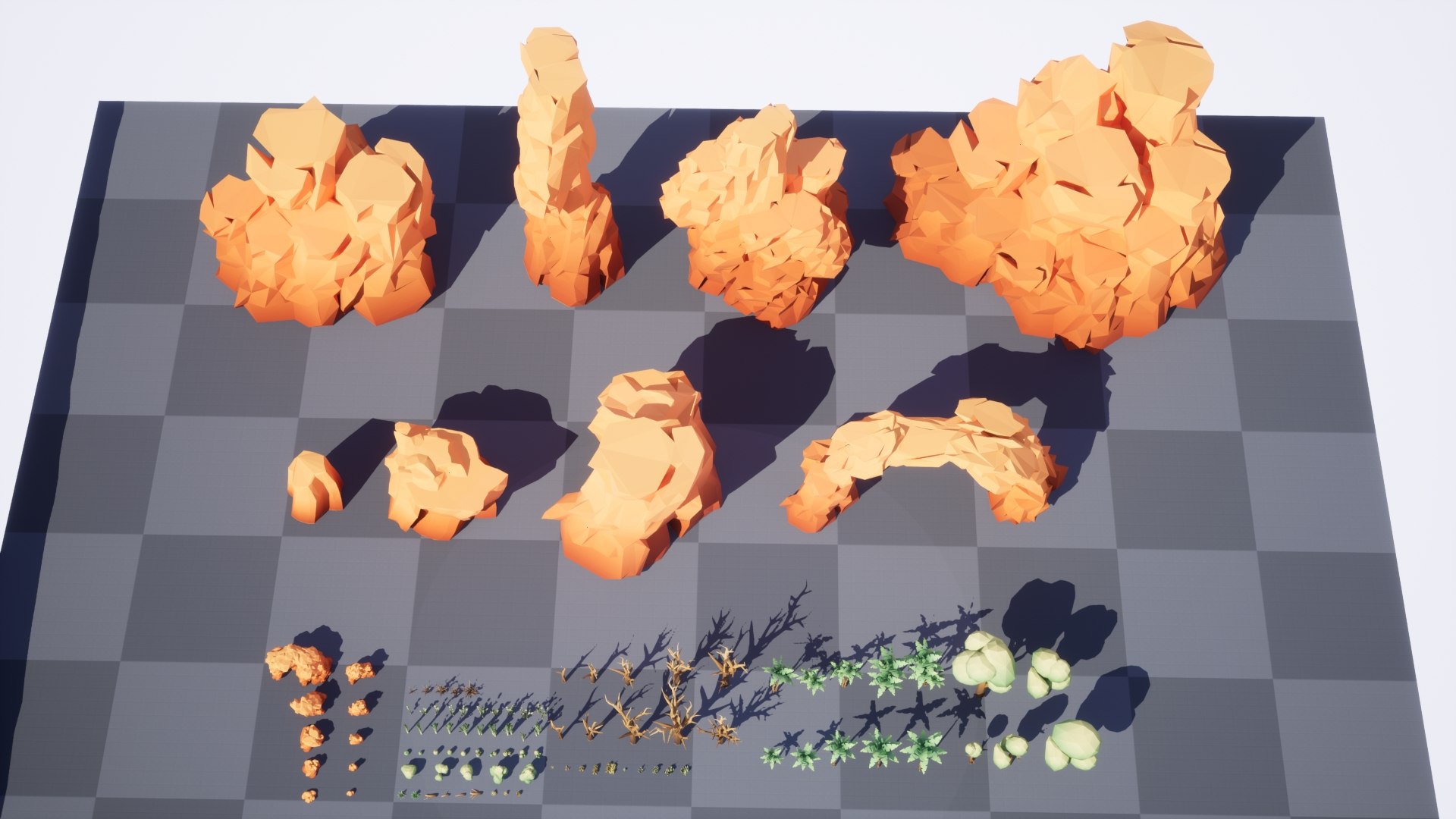 Desert Landscape Tree And Plants Asset Pack 3D - TurboSquid 2308367