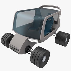 3D Sci-Fi Car