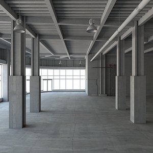 3d loft interior model