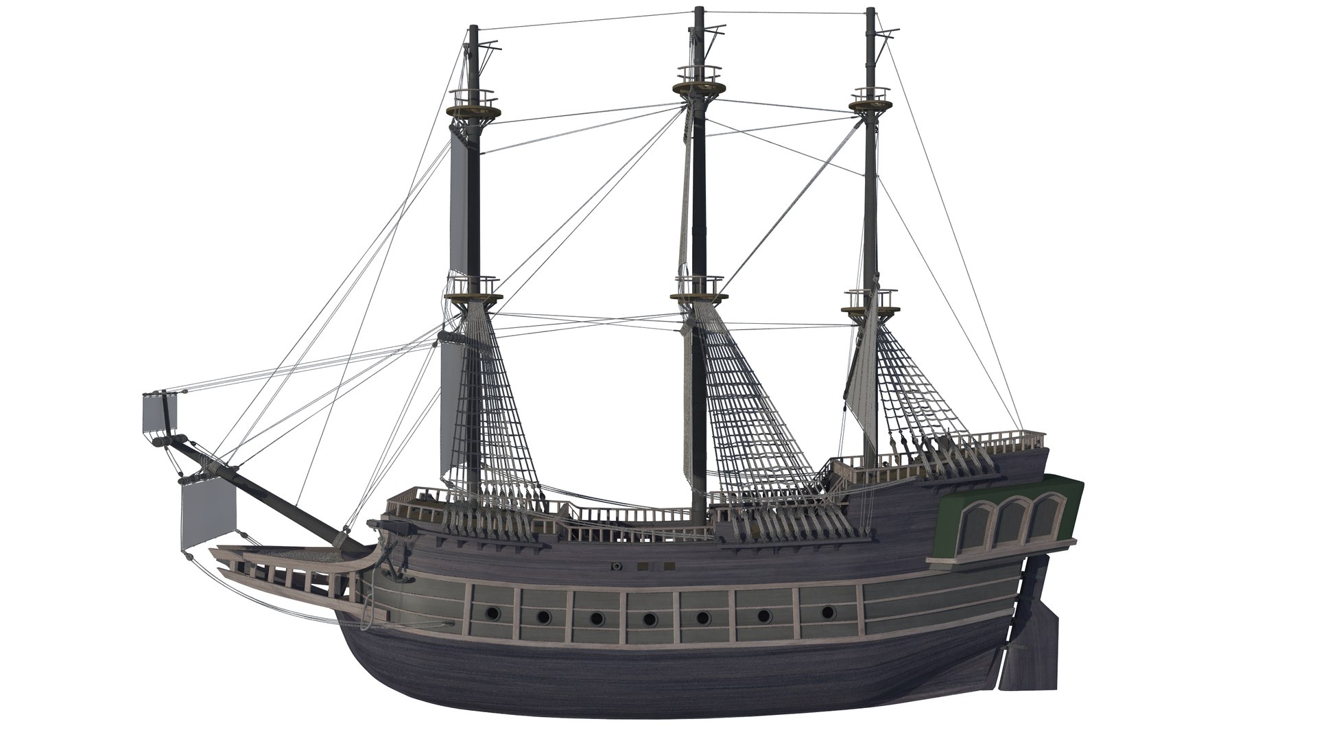 Ship Pirates 3D Model - TurboSquid 1309148