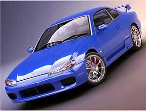 nissan silvia s15 3d model
